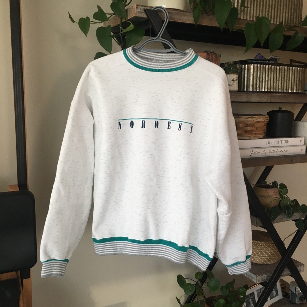 Vintage Gray LA LOVING NORWEST Venture Crewneck Sweatshirt